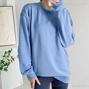 Lady Fitness Loose Tshirt Yogas Manica lunga Casual Gym Top T-shirt da corsa perfettamente oversize Jogging completo all'aperto Swiftly Tech Woman