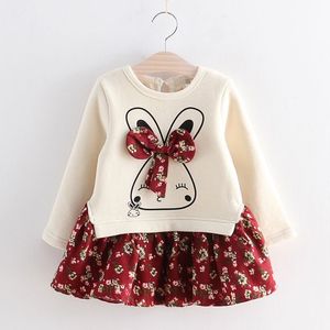 Vestidos de menina Vestido infantil para meninas outono inverno estilo animal flor festa princesa bebê roupas infantis 230609