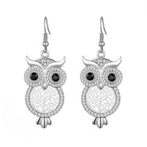 Dangle Chandelier Crystal Owl Earrings Exquisite Luxury Design With Hollow Tree Perfect For Parties And Charming Jewelry Lovers Dr Dhgeu