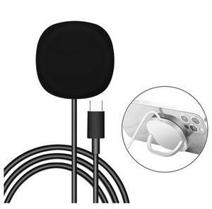 Supporto per caricabatterie wireless pieghevole 2 in 1 da 15 W per Apple iPhone 14 13 Pro Max Caricabatterie Magsafe a ricarica rapida Mini adattatore di ricarica USB portatile di tipo C in confezione al dettaglio