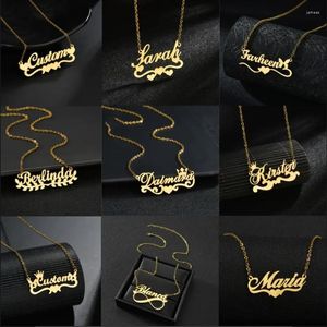 Pendant Necklaces Drop Multitudinous Custom Name Necklace 18k Gold Plated Stainless Steel Personalised