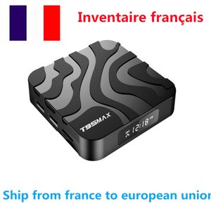 Navio da frança T95 MAX H618 TV Box Android 12.0 2.4G 5G Dual Wifi Allwinner Quad core 1GB 2GB 4GB 8GB 16GB 32GB 100M LAN 6K