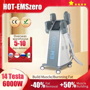 2024 Latest Emszero 14 Tesla 6000W Muscle RF Sculpt Neo Nova EMS Machine With Pelvic Stimulation Pad Option Salon