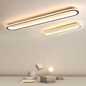 Deckenleuchten, moderne LED-Kronleuchter, Wohnzimmer, Schlafzimmer, Arbeitszimmer, Korridor, goldfarben, schwarz, oberflächenmontierte Lampenbefestigungen