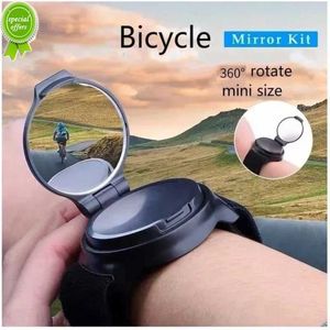 New Bicycle Rearview Mirror Bike Wrist Strap Mirror 360 Degree Back Mirror Cycling Rotate Arm Wrist Strap Riding Accessories