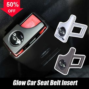 New Hot Sale Universal Car Safety Seat Belt Luminous Seat Belt Clip Insert Safety Buckle Universal Luminous Thickening Seat Belt