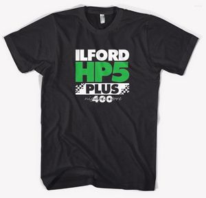 Men's T Shirts Ilford HP5 Plus Film Logo Professional Classic Men Round Collar Short Sleeve Top Tee