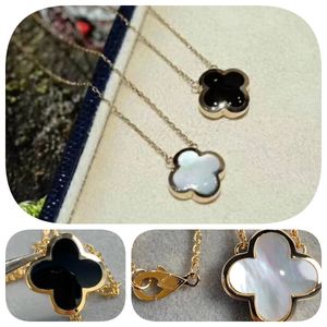 Clover necklace designer jewelry Four Leaf chain for women luxury chain engagement jewelry Fashion necklace Valentine's Day Gift 5A quality without brangd box