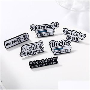 Pins Broschen Mathematik Emaille Brosche Pins Kleidung Zubehör Schnalle Abzeichen Nummer Initial Pin Großhandel Drop Lieferung Schmuck Dhyet