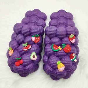 Sandals Women New Colorful Bubble Slides with Diy Charms Beach Girls Slippers Shoes Wholesale Big 230417