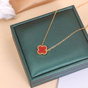 Luxury Designer Necklace Fashion Flowers Four-leaf Clover Cleef Pendant Necklace 18K Gold Necklaces Jewelry Fashional new WomensITHM