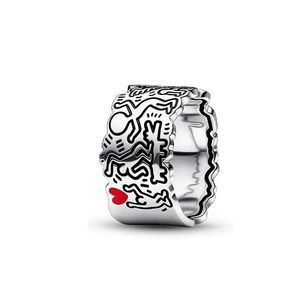 925 Sterling Silver Band Ring for Pandora Heart Couple Rings designer Jewelry For Women Men Girlfriend Gift Fashion Party rings with Original Box Set wholesale