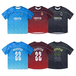 Trapstar T-shirts Mens Football Jersey Tee Women Summer Casual Solto Quick Drying T Shirts Tops Manga Curta Design de fluxo de maré 389ess