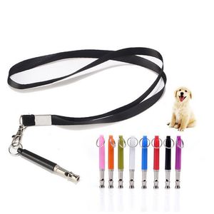 Dog Training Obedience High Frequency Pet Ultrasonic Whistle With Lanyard Stop Barking Bark Control Dogs Deterrent Puppy Adjustable Flute 230609