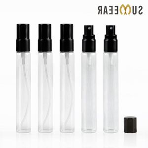 50Piece/Lot 15ml Aluminum Atomizer Refillable Perfume Bottle Glass Empty Cosmetic Containers Travel Container Njhec