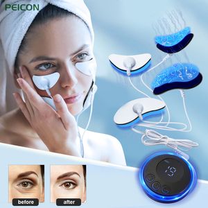 Dispositivi per la cura del viso 48PCS EMS Massaggiatore Stimolatore muscolare corrente Sollevamento Impulso elettronico Eye Lift Rafforzamento della pelle Antirughe 230609