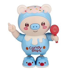 New Electronic Pets Pig Dancing Toy With Light Music Cartoon Animal Baby Toy For Birthday Gifts Kids Toys Boys Virtual Pet Robot