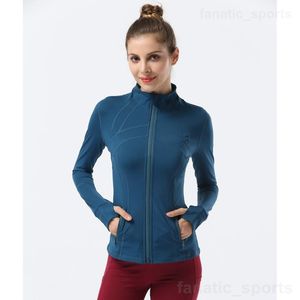 Align Lu lu Definir Women Sports Sports Casat Yoga Jaquetas de corrida finas Roupas de ginástica alta Casa de roupas de roupas ativas de manga comprida Roupas de treinamento Stand Collar 303