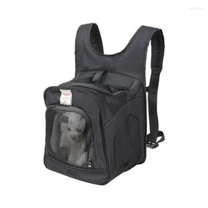 Dog Car Seat Covers Pet Carrier Bag For Dogs Backpack Out Double Shoulder Portable Travel Hands-free Small Medium Pets Cats