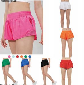 designers lulus womens yoga Shorts Fit Zipper Pocket High Rise Quick Dry lulus Womens Train Short Loose Style Breathable gym Quality