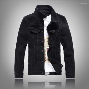 Men's Jackets Spring Autumn Men's Slim Full Sleeve All Match Denim Jean Casual Black White Fancy Colored Coat Outerwear Men Jacket