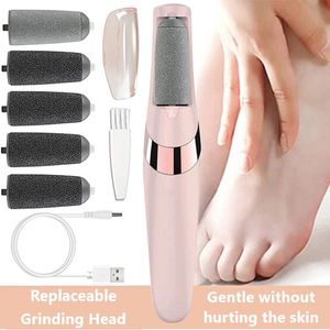 Foot Rasps Rechargeable Electric Callus Remover Pedicure Machine Grinder Tools Files Clean for Hard Cracked Skin 230609
