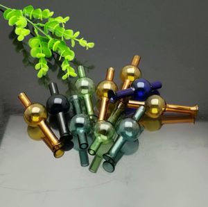 Glass Pipes Smoking Manufacture Hand-blown hookah Bell mouth glass suction nozzle with ball