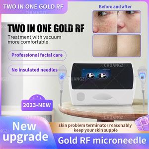 2 IN1 MicroNeedle RF THERMAL Schönheit Maschine Gesichts Ausrüstung Face Liftting Dehnungsstreifen Akne Falten Entfernung Nadel