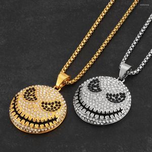 Pendant Necklaces Smile Fashion Personality Hip-hop Stainless Steel Jewelry For Men And Women Necklace STN2421 Kawaii Gothic