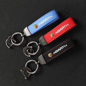 Kjiq Schlüsselanhänger, Lanyards, Wildleder-Schlüsselanhänger, Sport-Schlüsselanhänger, individuelles Geschenk mit für Fiat Abarth, Abarth, Abarth Spider, Schlüsselanhänger, Autozubehör