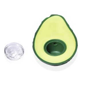 Latest Mini Colorful Silicone Pipes Food Avocado Shape Glass Singlehole Nineholes Filter Screen Bowl Dry Herb Tobacco Cigarette Holder Portable Hand Smoking Tube