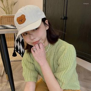 Cappellini da baseball Berretto da baseball con orso carino Donna Ragazze Giapponese Kawaii Morbido cotone Snapback Hip Hop Estate Sport all'aria aperta Cappello con visiera da sole Donna