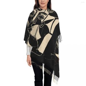 Scarves Personalized Print Woman's Head Scarf Men Women Winter Fall Warm Pablo Picasso Shawl Wrap