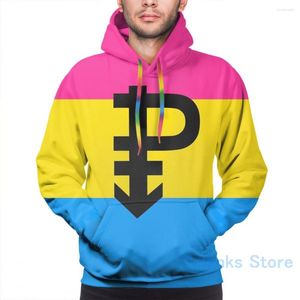 Men's Hoodies Mens Sweatshirt For Women Funny Pansexual Pride Flag Stripe Print Casual Hoodie Streatwear