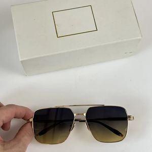 Montatura UV400 Oro uare Occhiali da sole di protezione unisex di design stile vintage Attitude con scatola