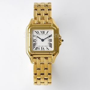 Super Top Fashion Quartz Watch Women Gold Silver Dial Sapphire Glass Classic Square Design Arvwatch Ladies Elegant Full rostfritt stålklocka 1767