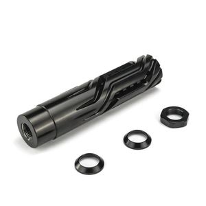 Outros Acessórios Táticos Aço Inoxidável 1 2x28 Muzzle Brake 28 Port 7 1mm Hole For 22 223 5 56229S