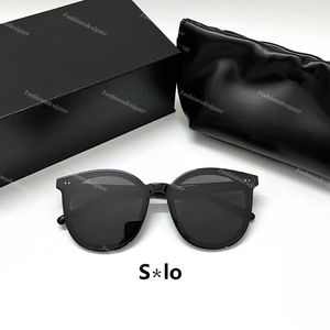 Mens Sunglasses Designer UV400 Mirror Eyeglasses GM Box Gentle Man Glasses Black