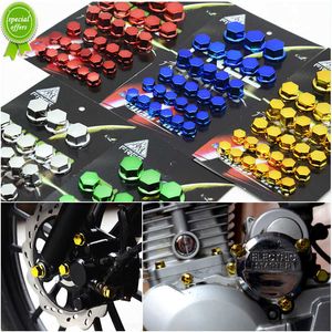 New 30pcs Motorcycle Screw Decoration Cover Plating Cap Colored Nut Cover Motorcycle Accessories for Car Motor Scooters Electric