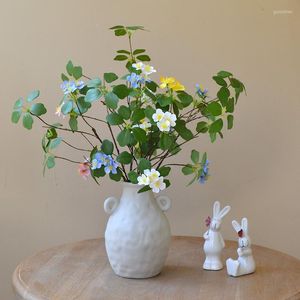 Dekorativa blommor konstgjorda blad gren med japanska Andromeda Village Style Table Flores Party Home Deco Diy Acce