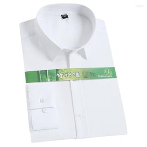 Camisas casuais masculinas 2023camisa masculina estilo camisa social fibra masculina qualidade clássica bambu cor sólida social masculina desgaste fácil cuidado