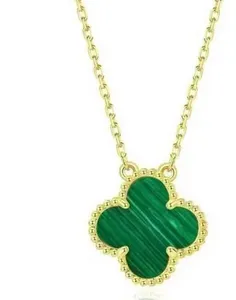 E SW4 Designer Pendant Neckor for Women Elegant 4/Four Leaf Clover Locket Halsband Högkvalitativ Choker -kedjor Designer Smycken 18K Pläterad guldflickor gåva