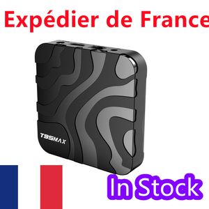 Navio da frança T95 MAX H618 TV BOX Android 12 OS Quad core 6K HD Dual Wifi 2GB 16GB 4GB 32GB 100M LAN