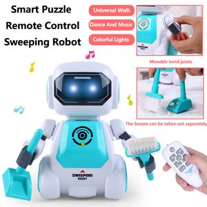 스마트 유니버설 워킹 리모컨 로봇 장난이 유연한 팔 이야기 화려한 가벼운 음악 춤추는 교육 어린이 퍼즐 rc 장난감
