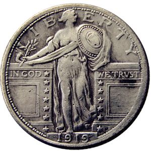 US 1919 Standing Liberty Quarter Dollars Silver Plated Copy Coin