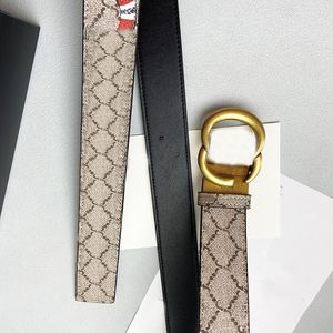 Fashion Leather Belt Men Designers Bees Snake Tiger Brown Belts Women Lady Classic Casual Cinturones De Diseno Smooth Buckle Gold Luxury Belt Width 3.8cm 06101g