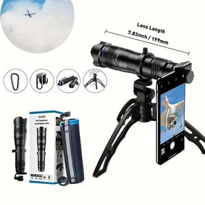 Apexel HD 36X-Telephoto Cep Telefonu Kamerası için Lens Zoom Monoküler Teleskop Telefon Lens + Selfie Tripod, Doğum Günü Hediyeleri için Tüm Akıllı Telefonlar İçin