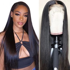 ong Straight Wigs for Women 250% Density Lace Closure Wig Virgin Hair Human Hair Wigs 13x4 Lace Front Wig