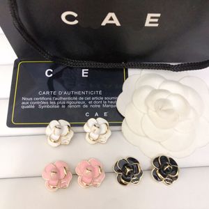 Mixed Three Color Flower Earrings Summer Romantic Women Jewelry Classic Design Correct Logo Earrings High Quality Gift Stud New Gold Earrings Wholesale
