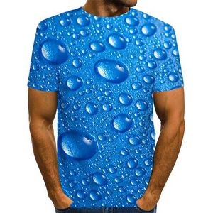 남자 티셔츠 둥근 목의 짧은 수면 녹색 파란색 보라색 캐주얼 일일 인쇄 탑 스트리트웨어 여름 그래픽 티